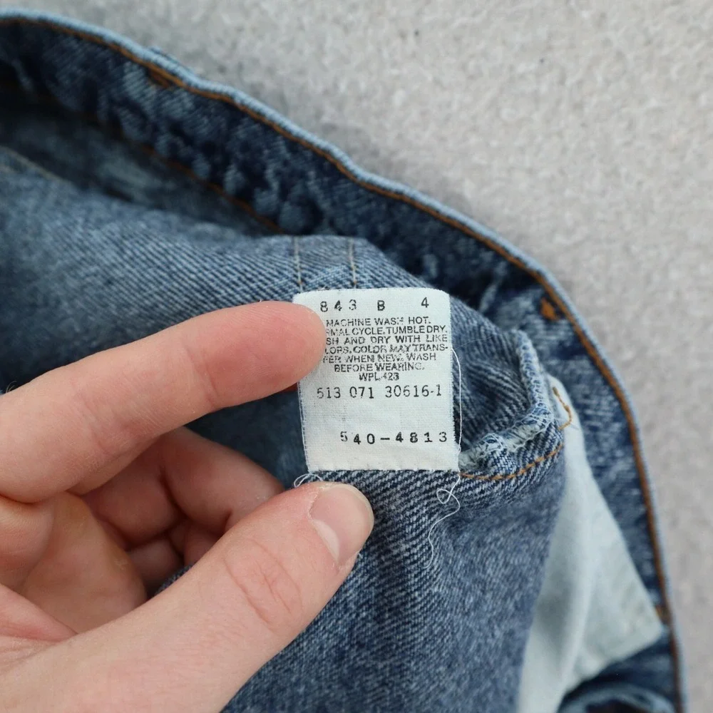 VTG Levi's 540 Jeans 33x32 Blue Relaxed Straight Leg Acid Wash 80's USA Made